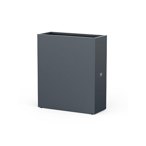Herstera Metal Divider Planter 40 Draußen Pflanzgefäß Freistehend Stahl Anthrazit
