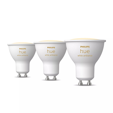 Philips Hue White ambience GU10 – Smarter Spot – (3er-Pack)