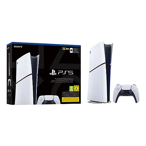 Sony PlayStation 5 Digital Edition 825 GB WLAN Schwarz, Weiß