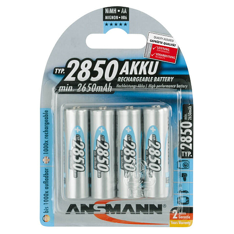 Ansmann 5035212 Haushaltsbatterie Wiederaufladbarer Akku Nickel-Metallhydrid (NiMH)