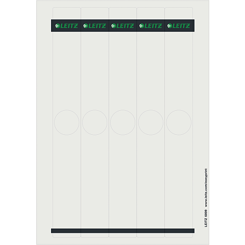 Leitz 60990085 selbstklebendes Etikett Rechteck Grau