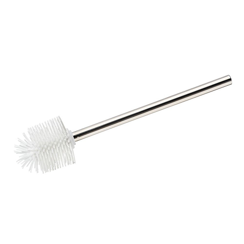 WENKO WC-Bürste Edelstahl/Silikonkopf 7,5cm weiß