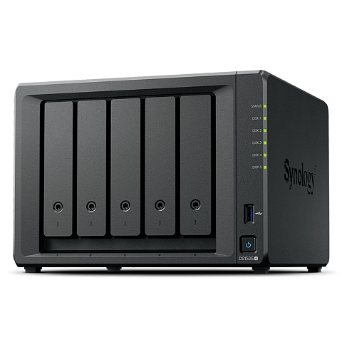 Synology DiskStation DS1525+ NAS & Speicherserver Ryzen Embedded V1500B 8 GB DDR4 0 TB Schwarz