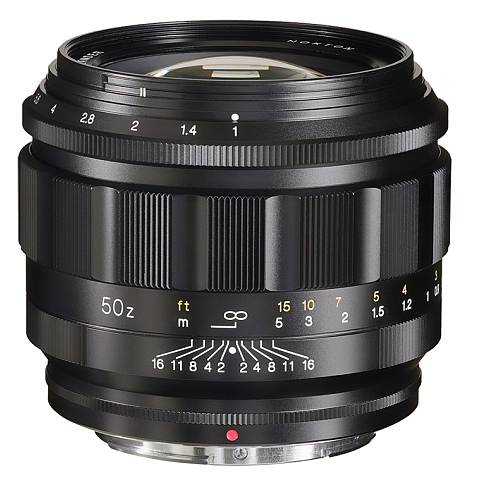 Voigtländer 50 mm /1:1.0 Nokton Standardobjektiv Schwarz