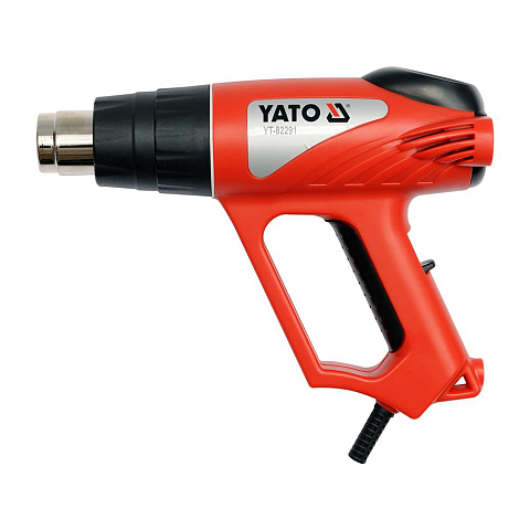 Yato YT-82291 Heißluftpistole 500 l/min 550 °C 2000 W Schwarz, Rot