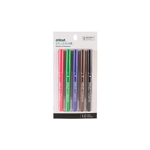 Cricut Infusible Ink Filzstift Schwarz, Braun, Grün, Violett, Rot 5 Stück(e)