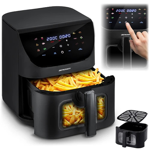 Berdsen BD-660 Fritteuse Einzelbild 8 l Eigenständig 1700 W Heißluftfritteuse Schwarz