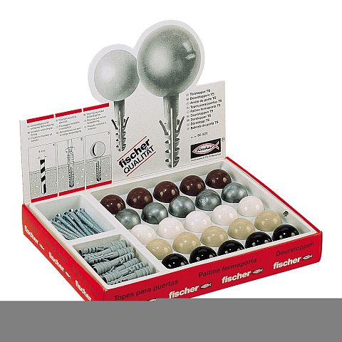 Fischer 60521 Türstopper Beige, Schwarz, Braun, Grau, Weiß Kunststoff