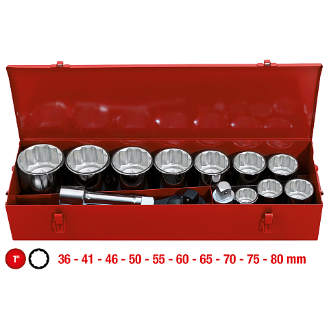 KS Tools 911.0814 Steckdosen/Steckdosen-Set Steckschlüssel-Satz