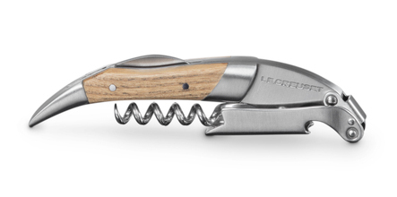 Le Creuset 49134000010401 Korkenzieher Einfacher Korkenzieher Edelstahl, Holz