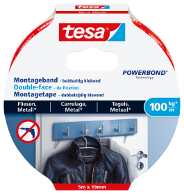 TESA 77746-00000 Montageband & -etikett 0,19 m