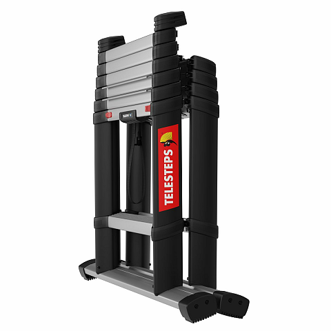 Telesteps Combi Line Teleskop-Leiter Aluminium, Schwarz