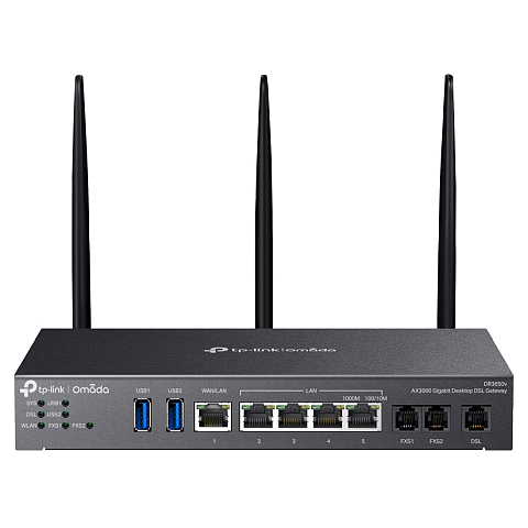 TP-Link Omada DR3220v-4G WLAN-Router Gigabit Ethernet Dual-Band (2,4 GHz/5 GHz) Schwarz