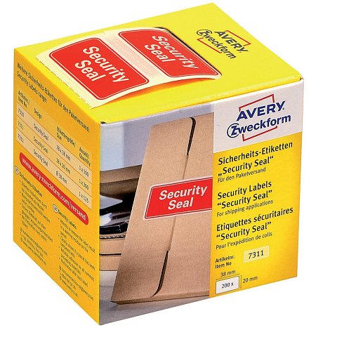 Avery 7311 Druckeretikett Rot Selbstklebendes Druckeretikett