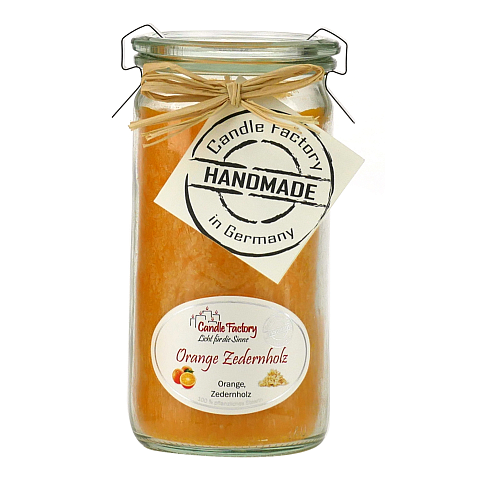 Candle Factory Mini Jumbo Wachskerze Rund Orange 1 Stück(e)