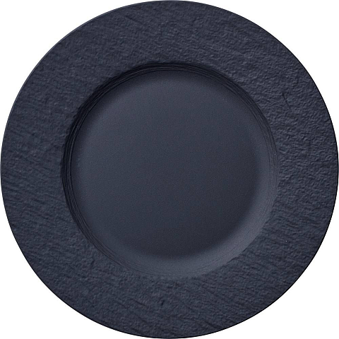 Villeroy & Boch Manufacture Rock Essteller Rund Porzellan Schwarz 6 Stück(e)