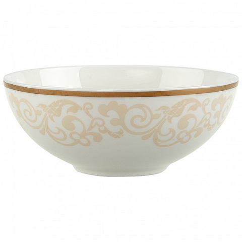 Villeroy & Boch 1043903810 Speiseschüssel Rund Messing, Weiß