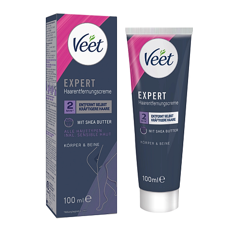 Veet EXPERT Haarentfernungscreme Körper & Beine, alle Hauttypen, 100ml