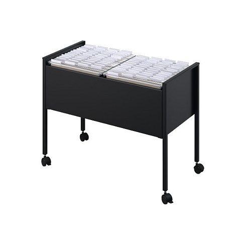 Durable 100 Duo Dateiablagebox Edelstahl Schwarz