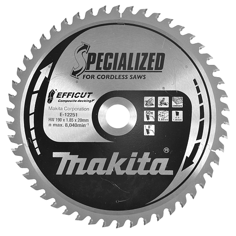 Makita E-12251 Kreissägeblatt 19 cm 1 Stück(e)