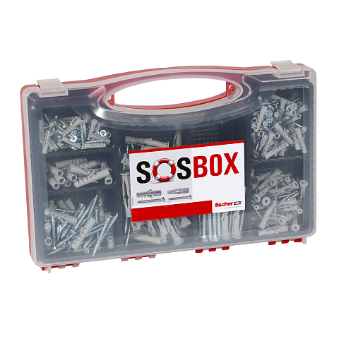 Fischer SOSBOX Dübel S + FU + Schrauben