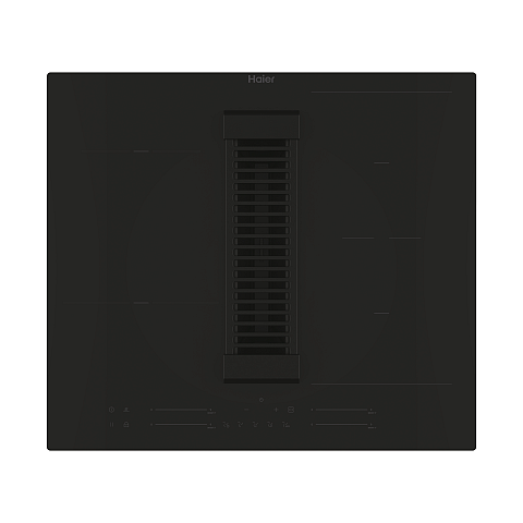 Haier I-Dual Series 6 HAIH6IEMCE Schwarz Integriert 60 cm Zonen-Induktionskochfeld 4 Zone(n) Integrierte Haube