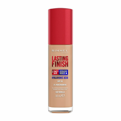 Rimmel Lasting Finish Hydration Boost 35H 30 ml Pumpenflasche Flüssigkeit 160 Vanilla