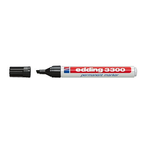 Edding 3300 Permanent-Marker Schwarz 10 Stück(e)