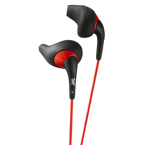 JVC HA-EN10-BR-E Kopfhörer Kabelgebunden im Ohr Sport Schwarz, Rot