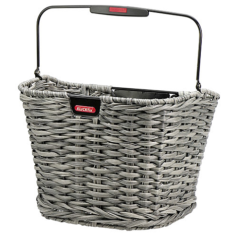 KLICKfix Structura Vorderseite Fahrradkorb 16 l Kunststoff Grau