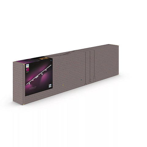 Philips Hue White and Color ambiance Perifo Basis-Set Deckenleuchte weiß gerade (4 Spots)
