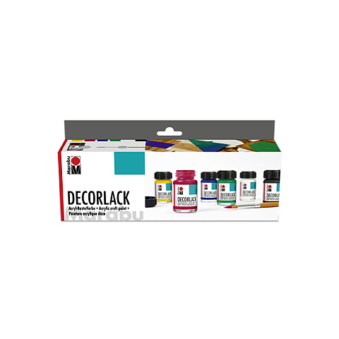 Marabu 1130000000087 Schwarz, Blau, Grün, Rot, Weiß, Gelb 15 ml