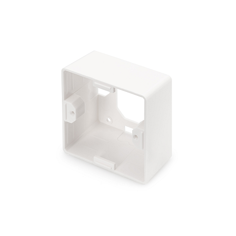 Digitus Aufputzrahmen für Keystone Leerdosen 80x80 mm, Deutscher Typ