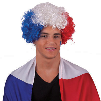 Funny Fashion 105234807 Sportfan-Artikel Frankreich Perücke