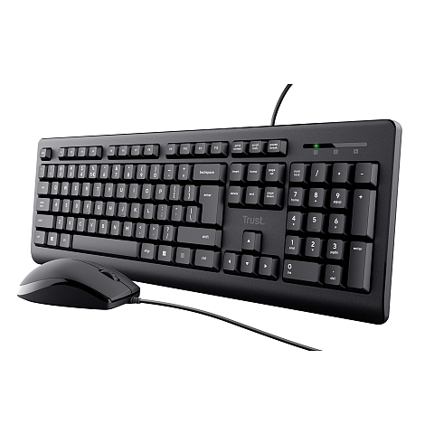 Trust Primo Tastatur Maus enthalten Universal USB QWERTY US Englisch Schwarz