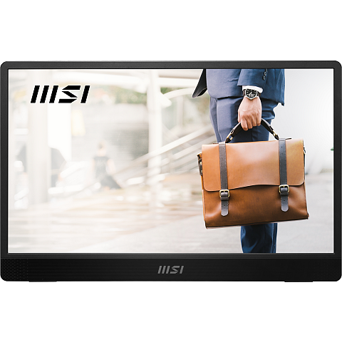 MSI PRO MP161 E2U TV-Gerät/Monitor tragbar Tragbarer Monitor Schwarz 39,6 cm (15.6") LED 1920 x 1080 Pixel