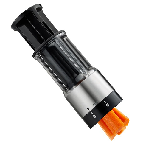 GEFU FLEXICUT Schneideform für Lebensmittel Schwarz, Grau, Transparent Kunststoff, Edelstahl