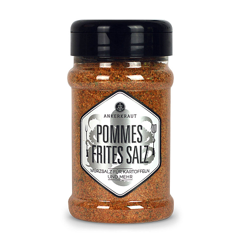 Ankerkraut Pommes Frites Salz im Streuer