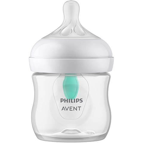 Philips AVENT Natural Response SCY670 Babyflasche mit Airfree Ventil 125ml, Sauger 2