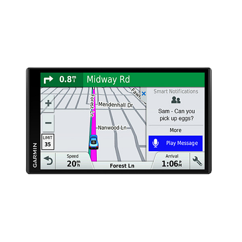 Garmin DriveSmart 61 LMT-S Navigationssystem Fixed 17,6 cm (6.95") TFT Touchscreen 243 g Schwarz