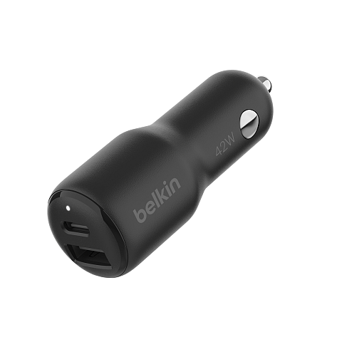 Belkin CCB005btBK Laptop, Smartphone, Tablets Schwarz Zigarettenanzünder Schnellladung Drinnen