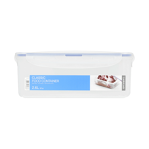 Lock & Lock HPL805 Lebensmittelaufbewahrungsbehälter Rechteckig Box 0,18 l Blau, Transparent 1 Stück(e)