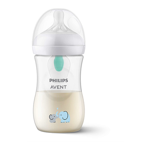 Philips AVENT Natural Response SCY673/81 Babyflasche mit AirFree Ventil 260ml, Sauger 3