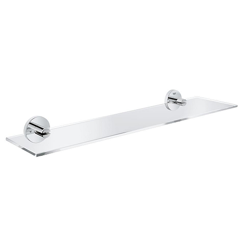 GROHE Essentials Wandregal für Badezimmer Glas, Metall