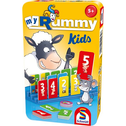Schmidt Spiele myRummy Kids 15 min Brettspiel Speicher