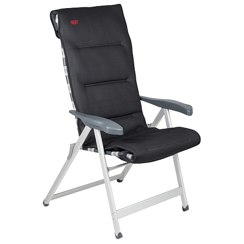 Crespo Air-Deluxe Campingstuhl 4 Bein(e) Schwarz, Grau