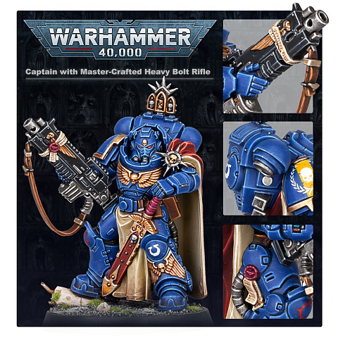 Games Workshop Captain mit Meisterhaftem Schwerem Boltgewehr