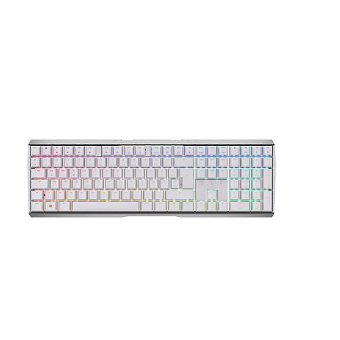 CHERRY MX 3.0S Wireless RGB Tastatur Gaming RF Wireless + Bluetooth QWERTZ Deutsch Weiß