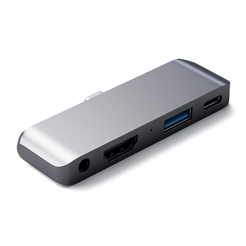 Satechi ST-TCMPHM laptop-dockingstation & portreplikator USB 3.2 Gen 1 (3.1 Gen 1) Type-C Grau