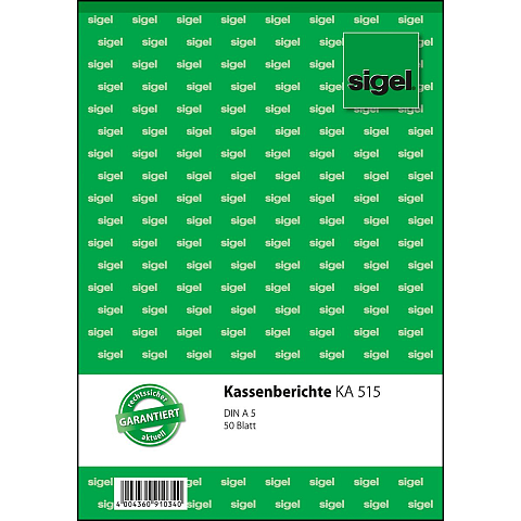 Sigel KA515 Kontoblatt